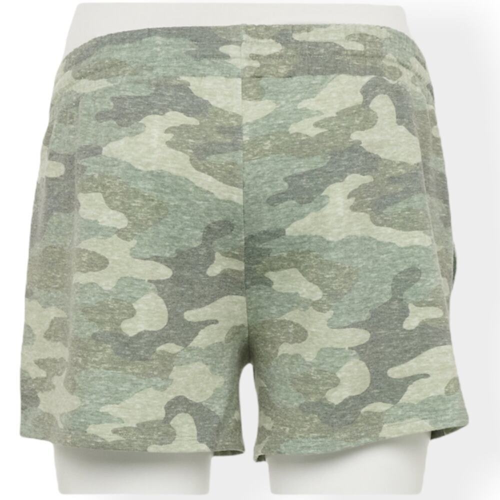A:Glow Camo Maternity under belly lounge shorts - Picture 2 of 8
